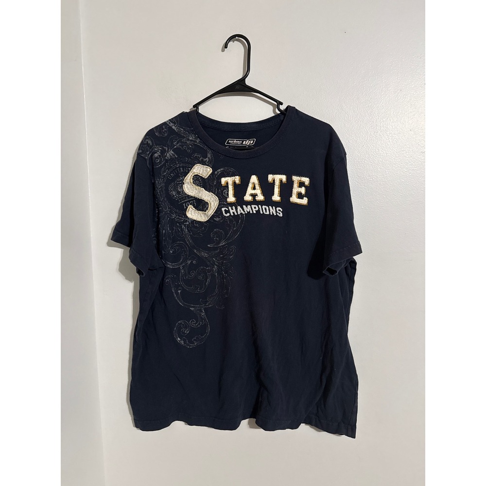 Urban Pipeline Mens Navy Blue State Champions Graphic T-Shirt XXL 100% Cotton